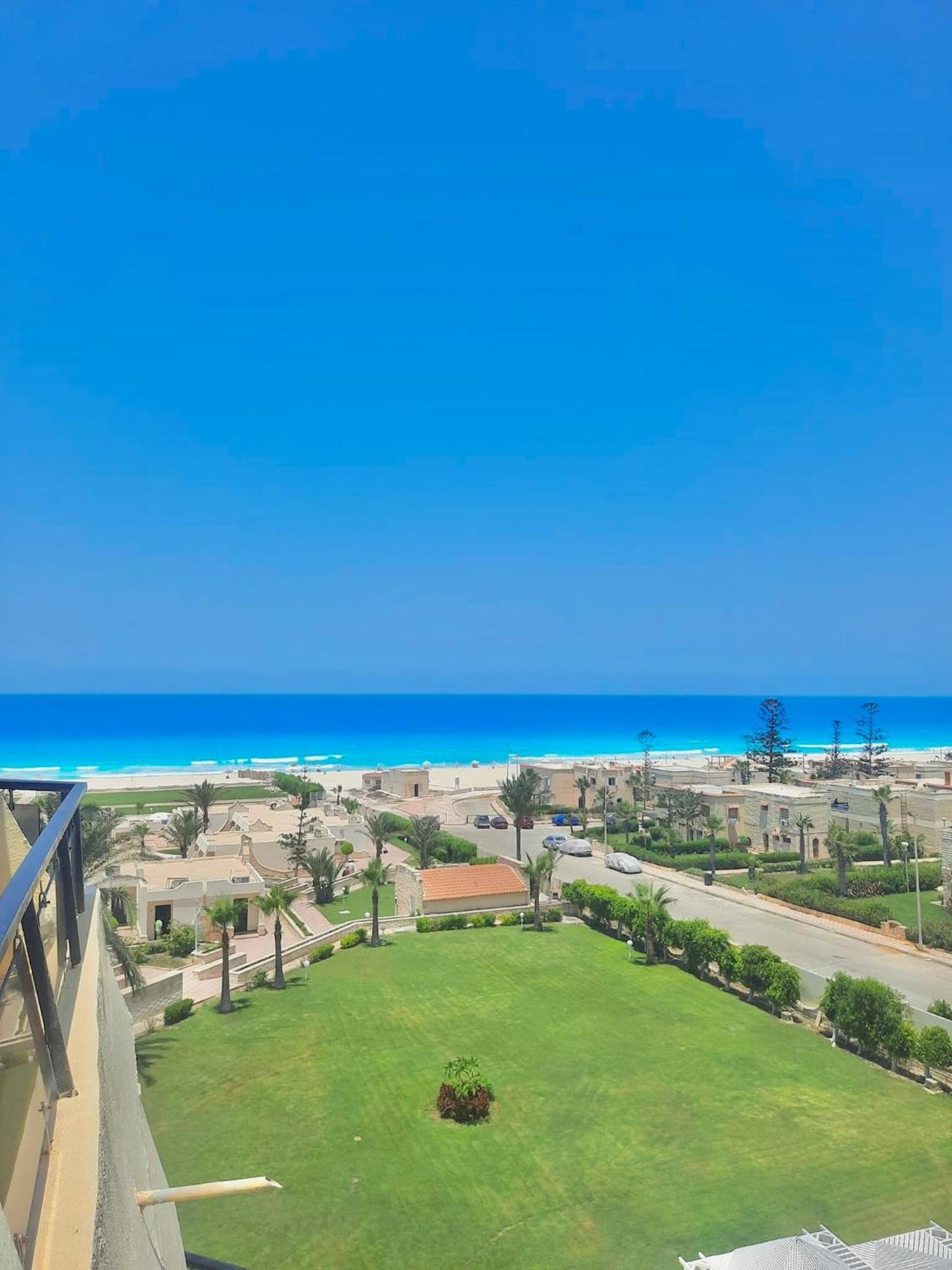 Borg El Arab Beach Resort Exteriör bild View of the Mediterranean Sea from the city